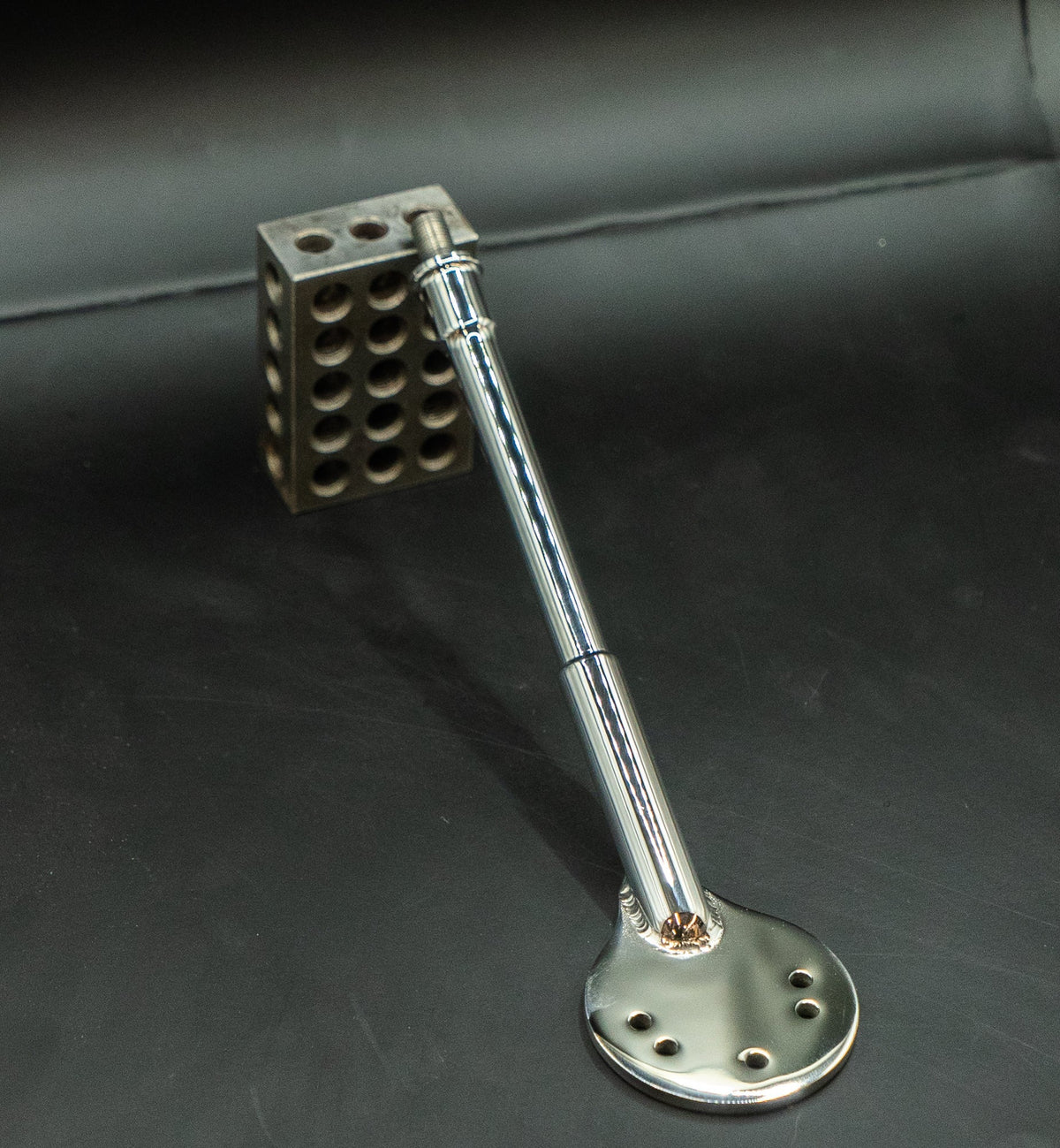 Stainless steel Ratchet Top Jockey Shifter for 4 speed transmission with brushed and polished finishes
