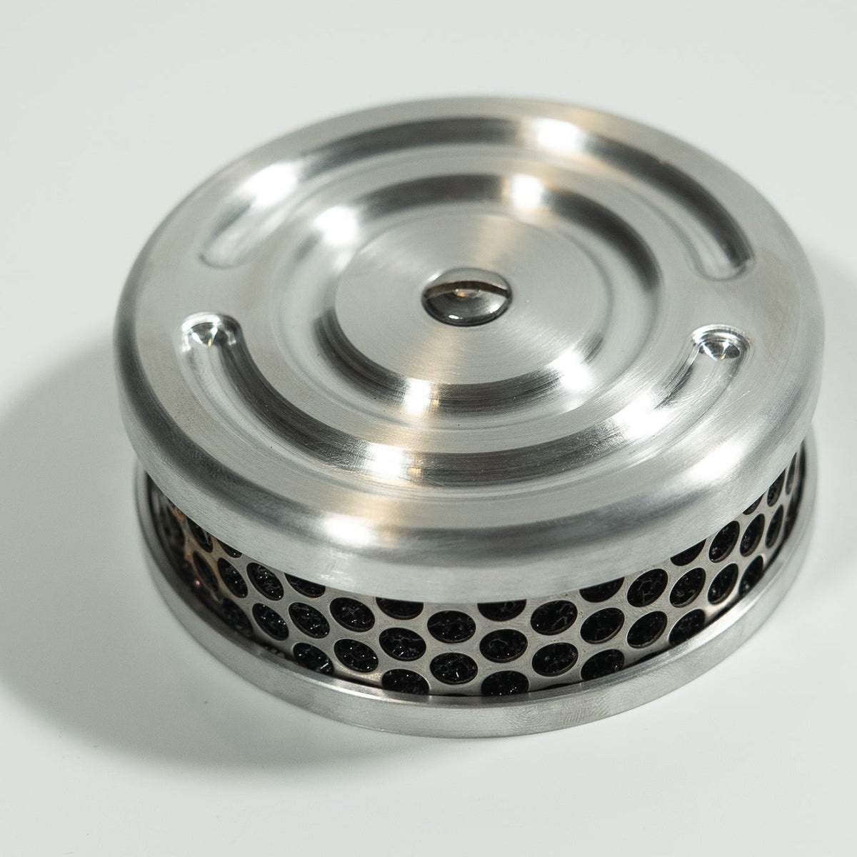 Swirl 4" Air Cleaner for S&S and CV Carb Harley Custom