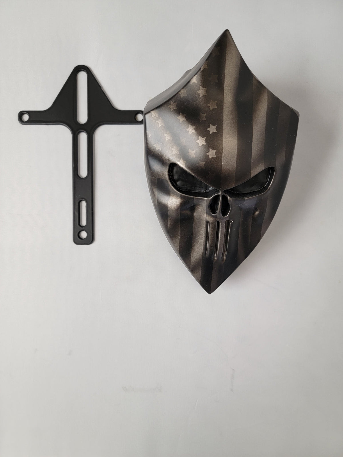 Indian Punisher bronze smoke flag horn cover denim finish