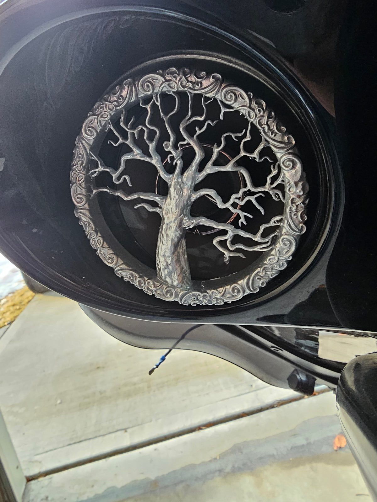 97-25+ Touring 3D tree of life speakers grill covers set