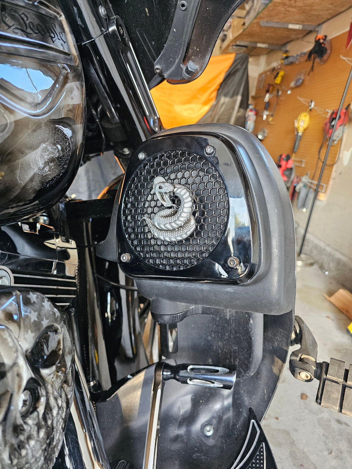 Boom Audio lower pods grills snake theme