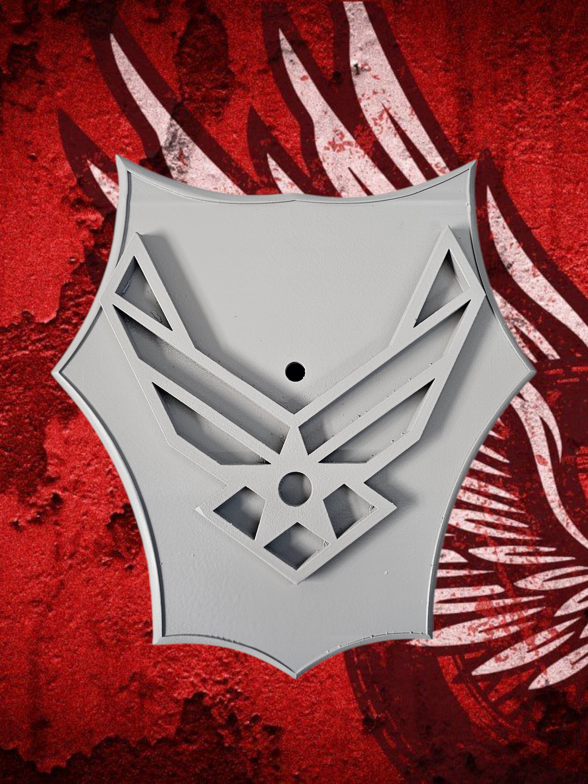 3D Air Force Customized shaped Harley air cleaner