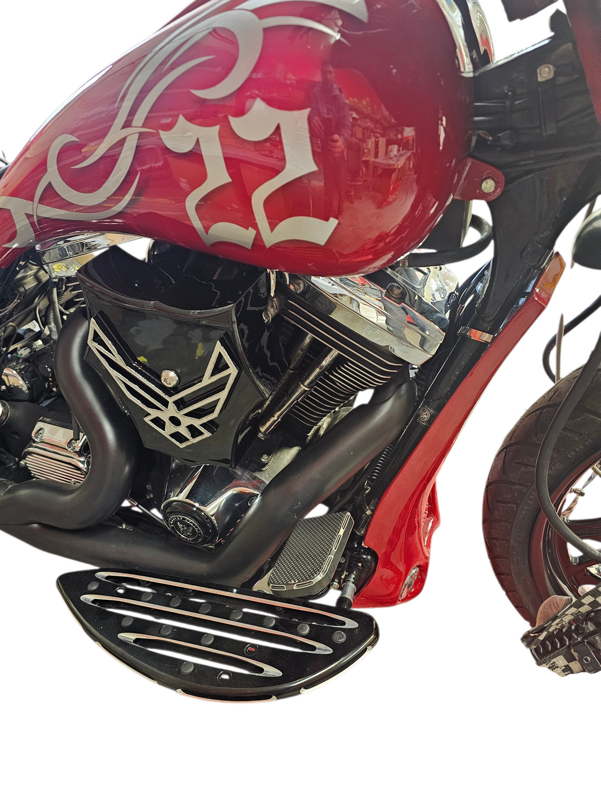 3D Air Force Customized shaped Harley air cleaner