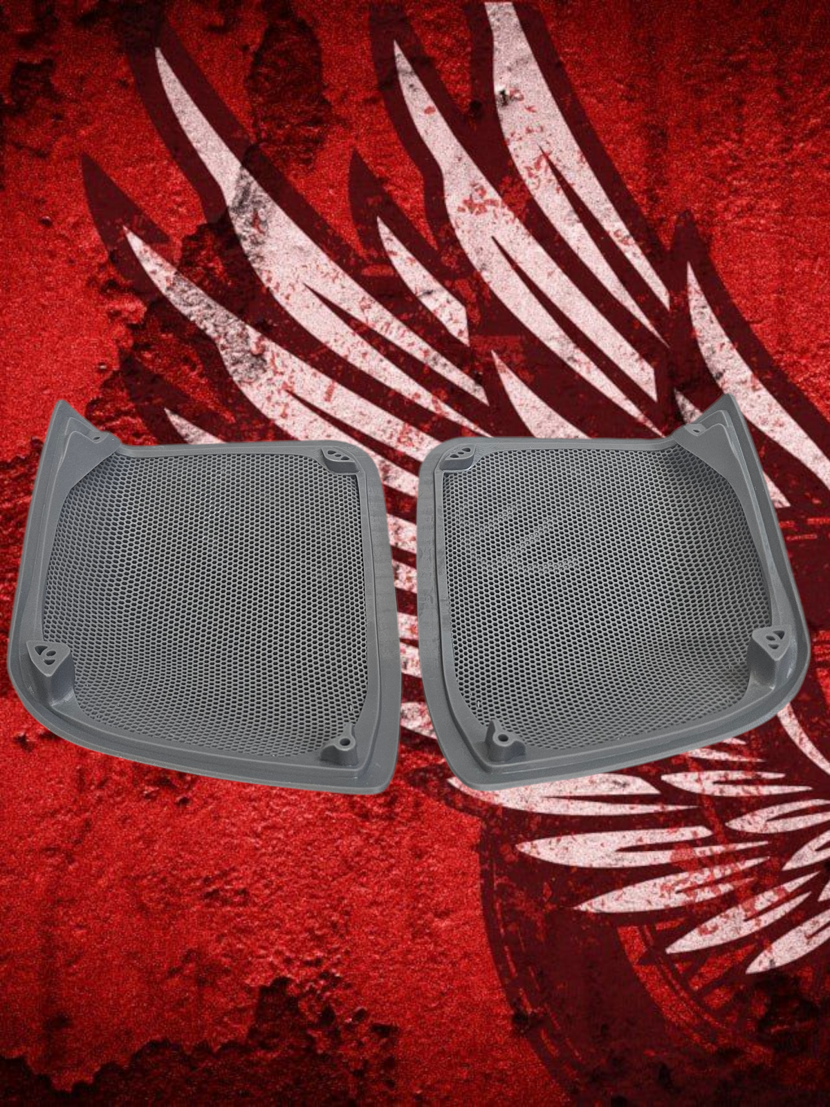 14-23 (Rockford) Harley Davidson bag lid Speaker Grill Cover USMC