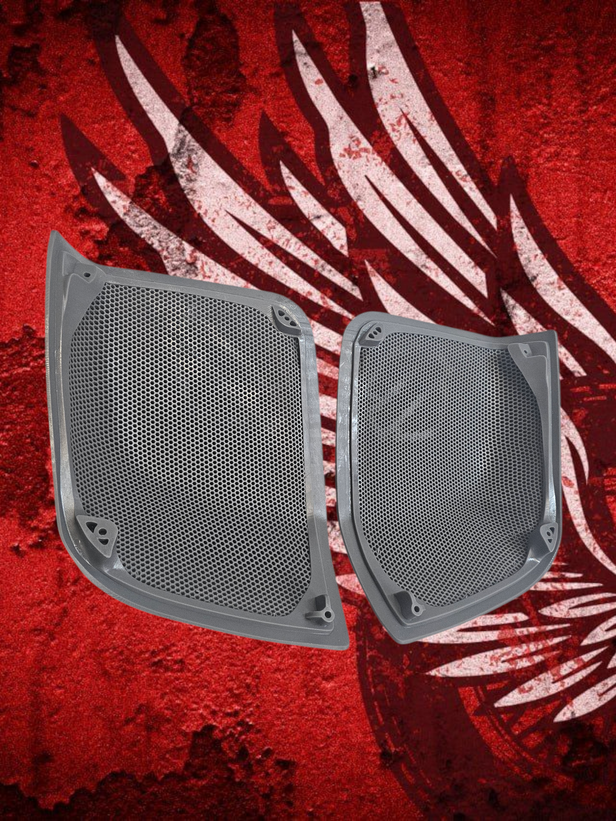 14-23 (Rockford) Harley Davidson bag lid Speaker Grill Cover USMC