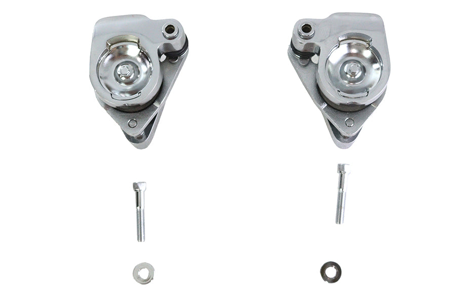 Chrome 1-Piston Front Brake Caliper Set Right & Left for Harley-Davidson