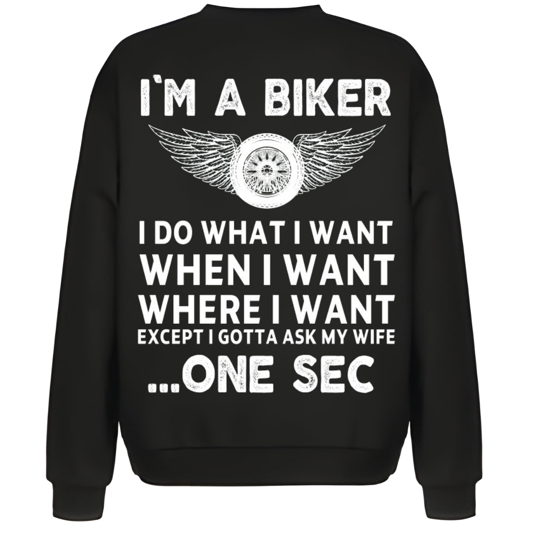 Quotes Biker Sweater