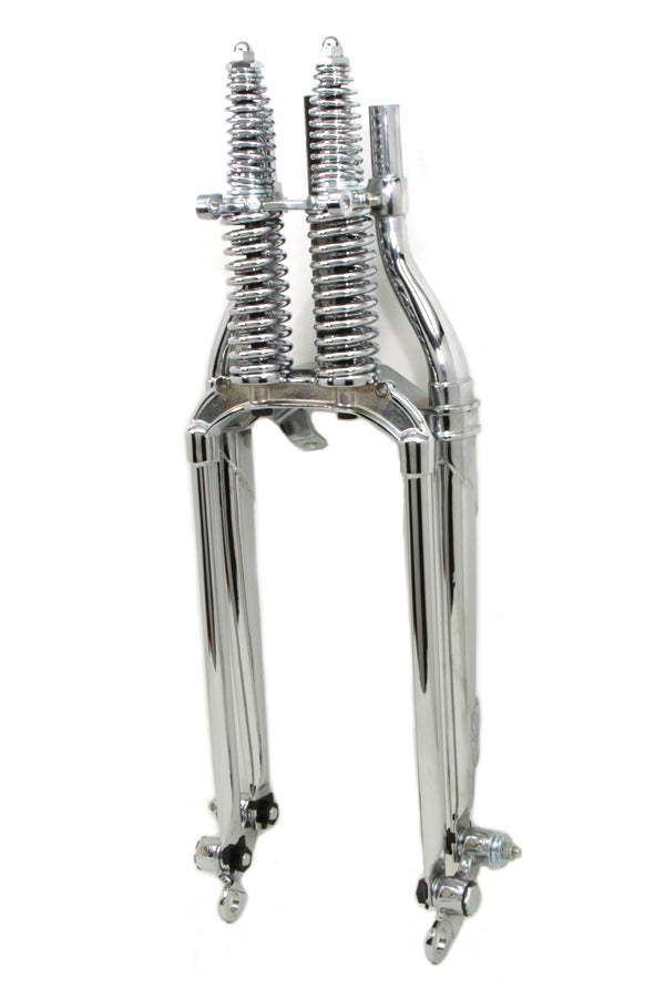 18" Inline Spring Fork Assembly Chrome Harley Custom Chopper