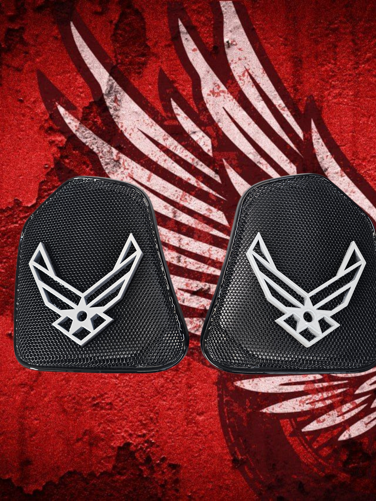 19 to 25+ Indian Challenger Air Force themed inner speaker grills set