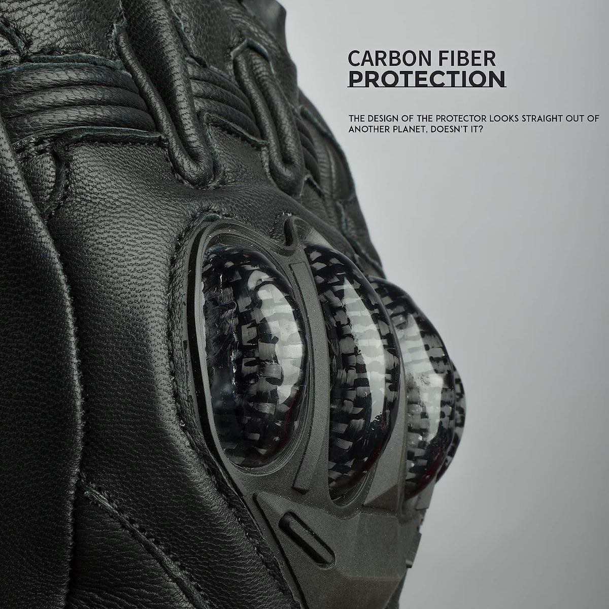 Gladiator Leather Motorcycle Gloves Reinforced Knuckle Men