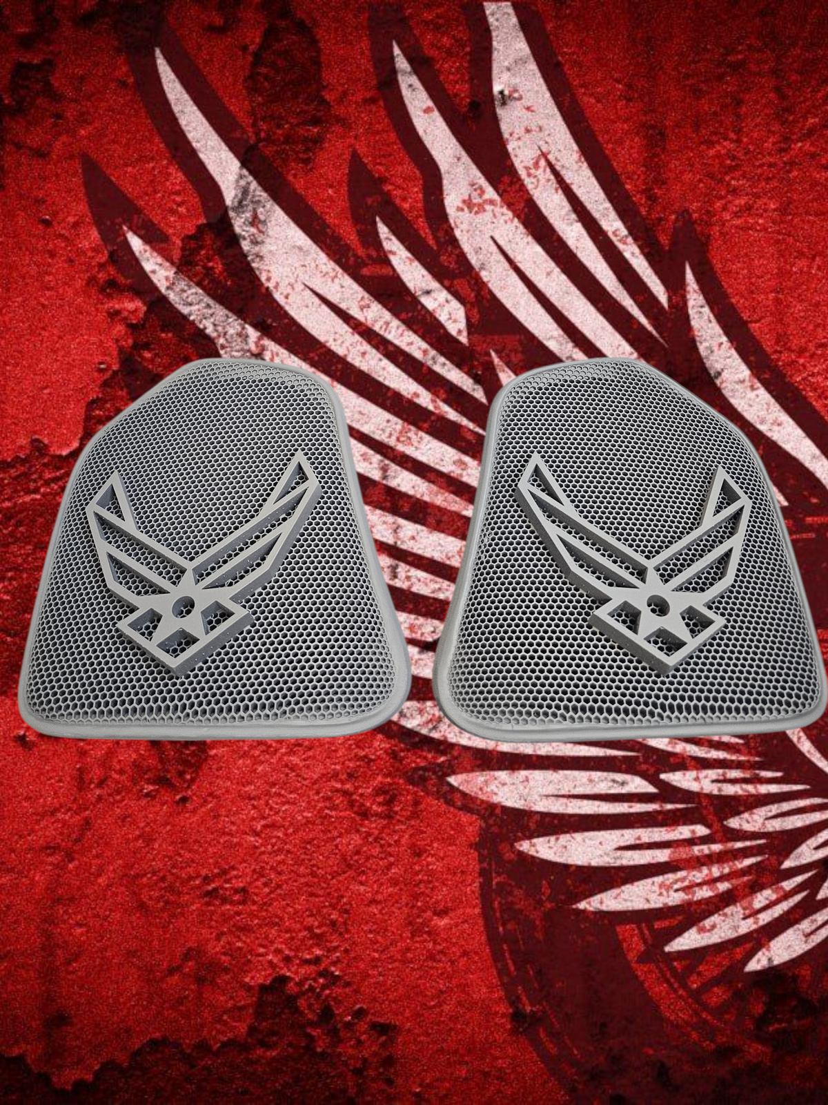 19 to 25+ Indian Challenger Air Force themed inner speaker grills set