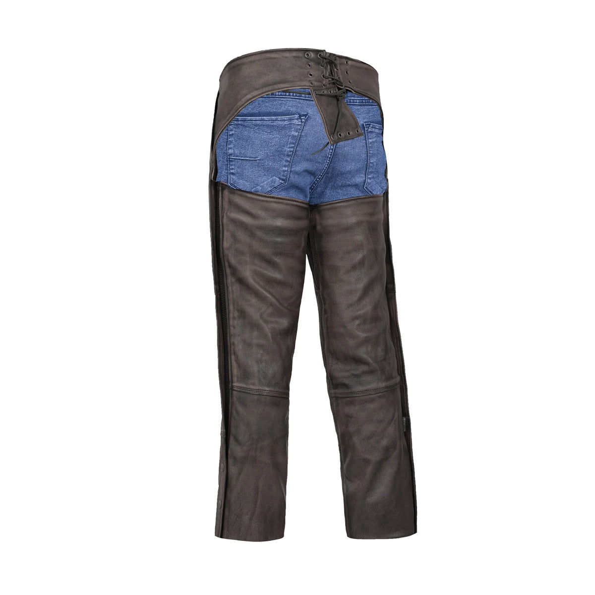 Unisex Insulated Motorcycle Chaps 4 Pockets Stretch Thigh
