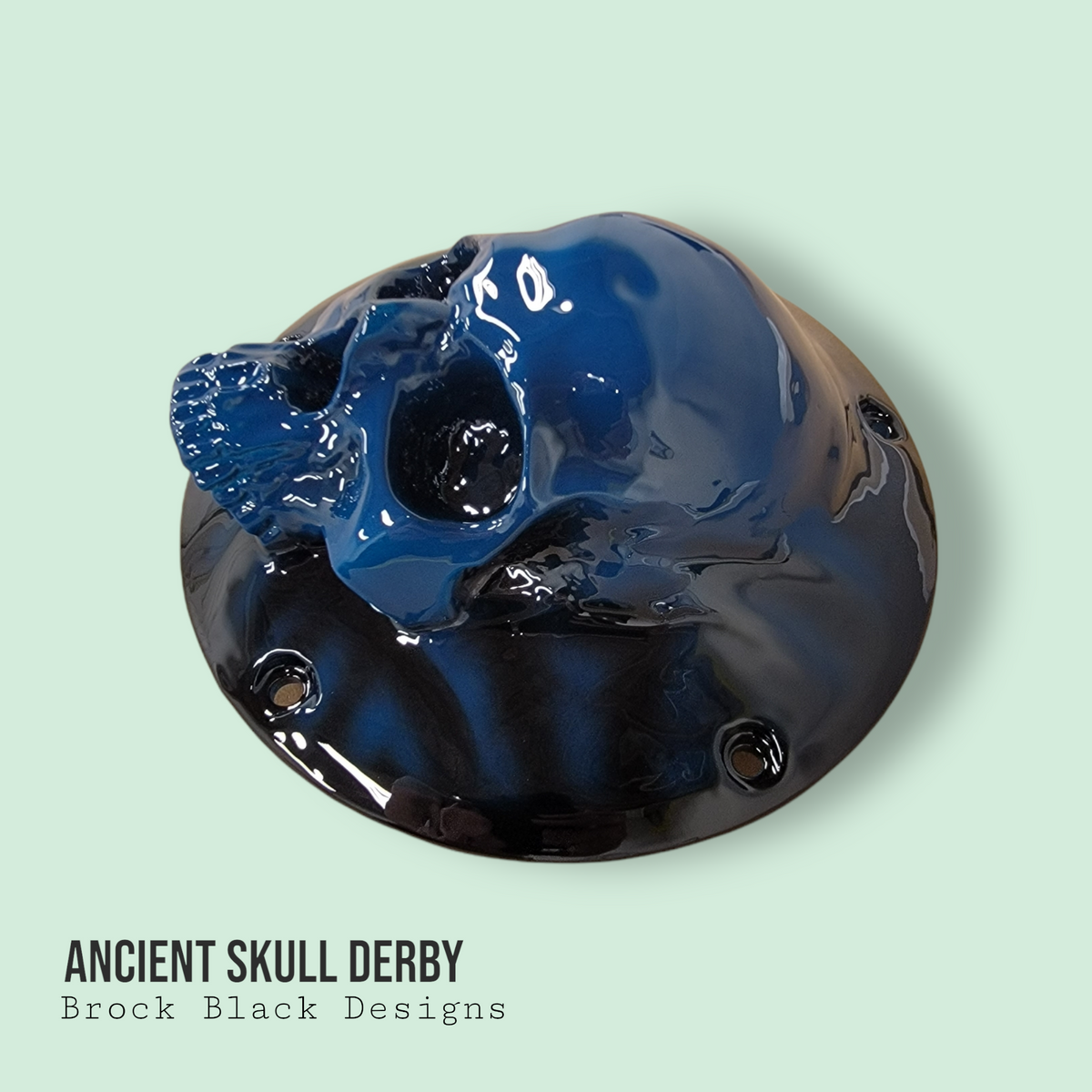 3D Ancient Skull derby cover