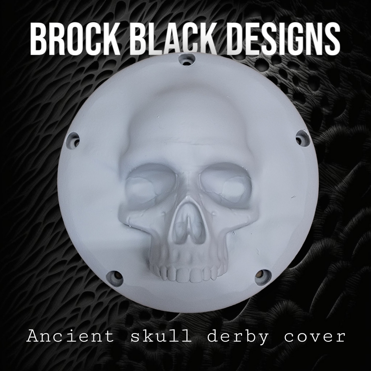 3D Ancient Skull derby cover