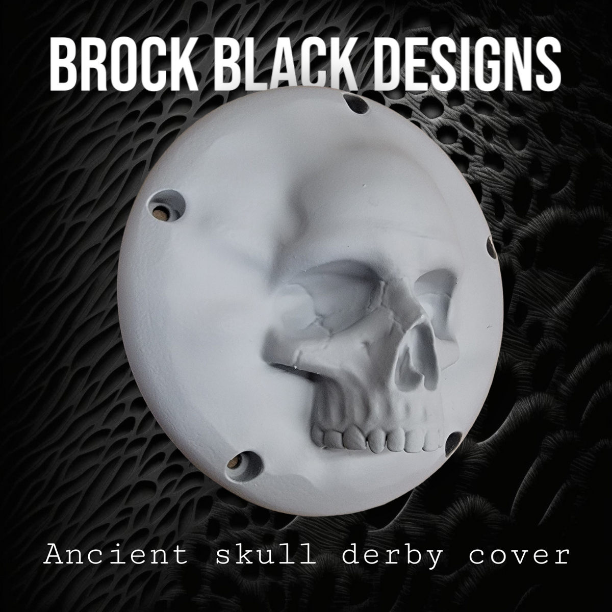 3D Ancient Skull derby cover