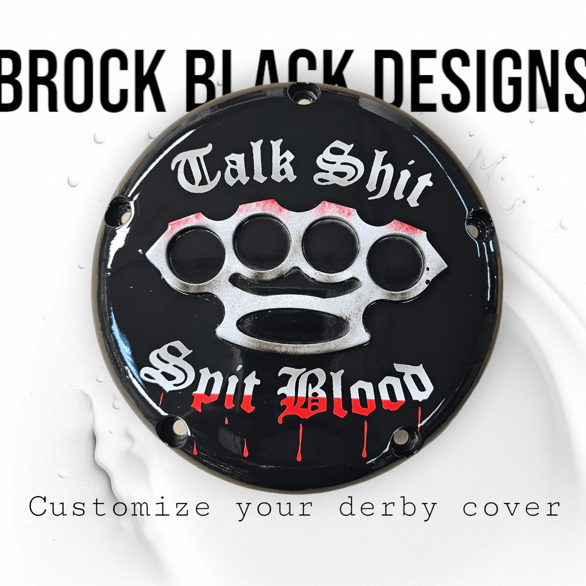 Harley Davidson Derby Cover Talk sh*t spit blood
