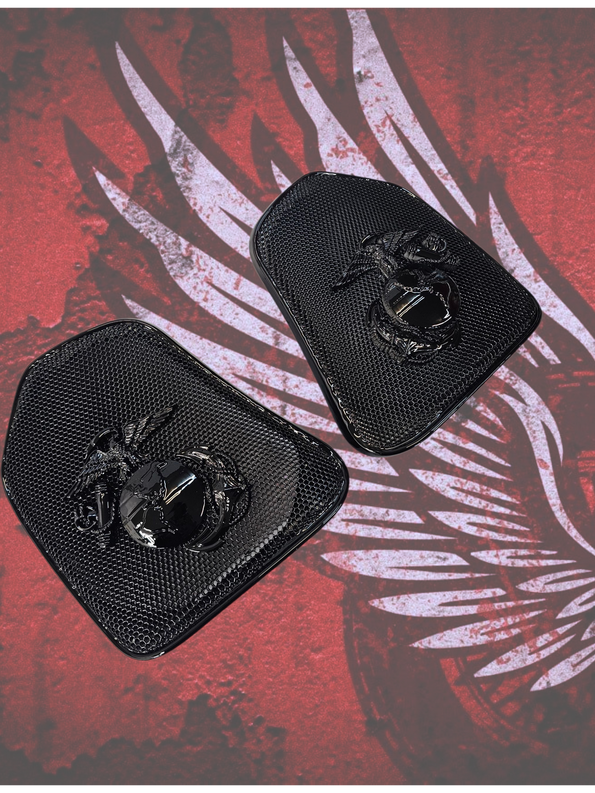 19 to 25+ Indian Challenger Challenger USMC themed inner speaker grills set