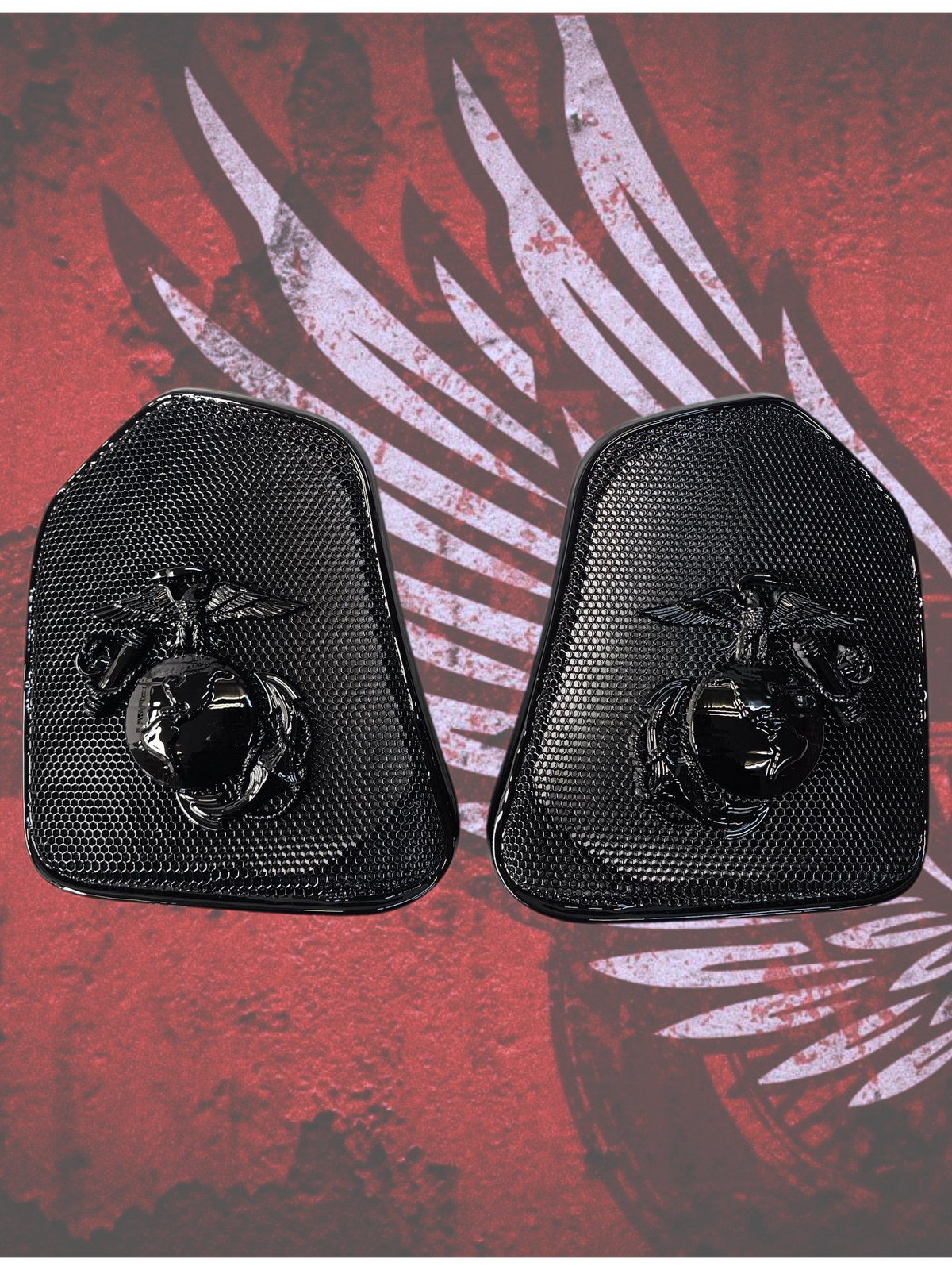 19 to 25+ Indian Challenger Challenger USMC themed inner speaker grills set