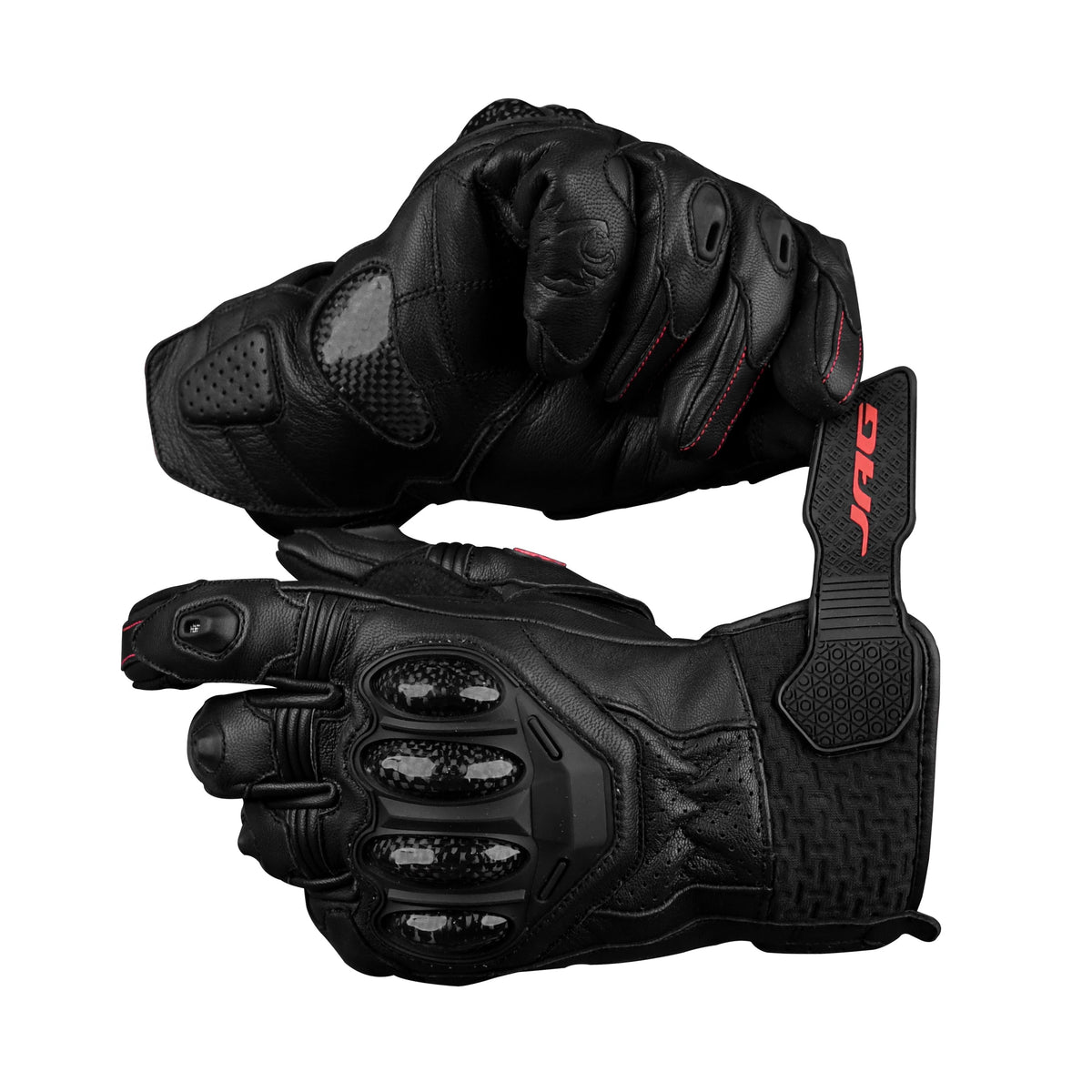 Gladiator Leather Motorcycle Gloves Reinforced Knuckle Men
