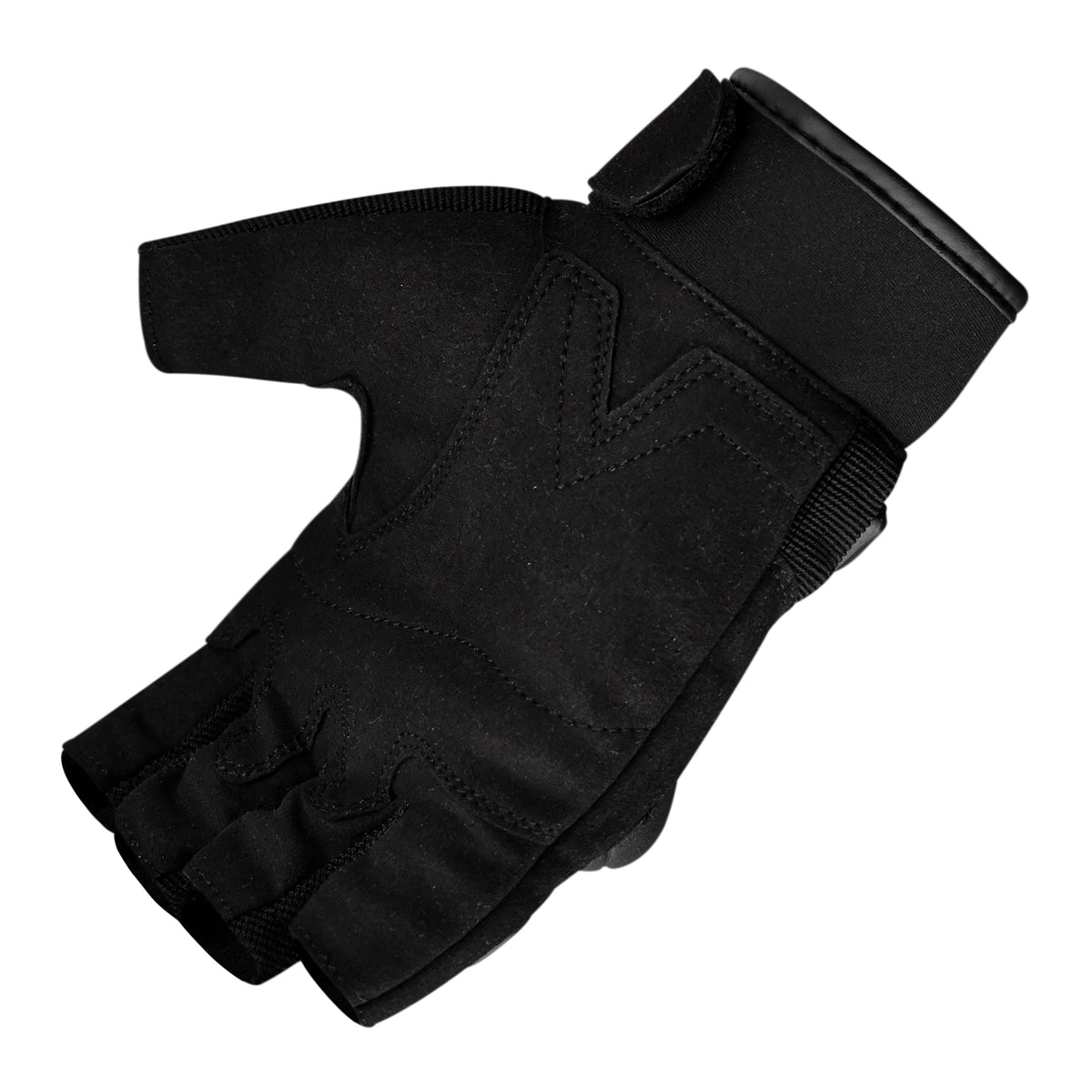 JAG Half Finger Tactical Motorcycle Gloves Black