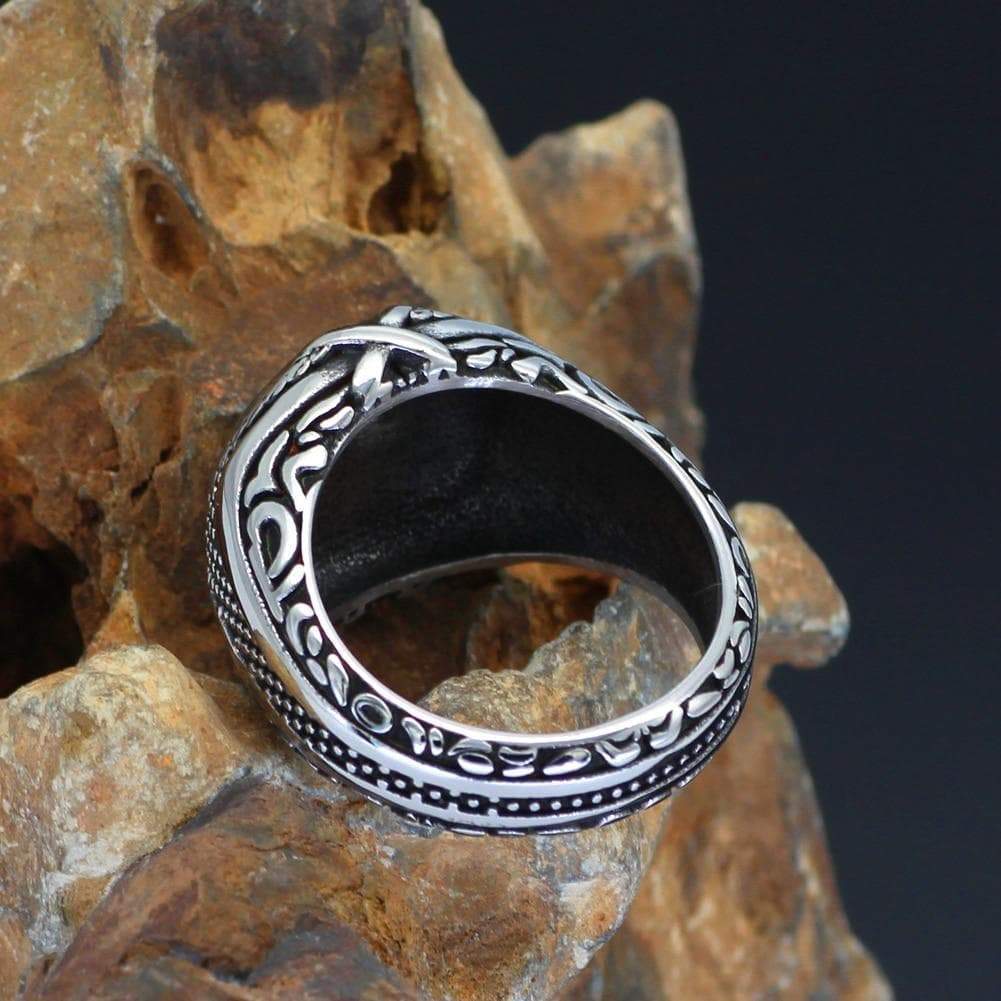 Viking Valknut Knot Stainless Steel Ring Bold Norse Design