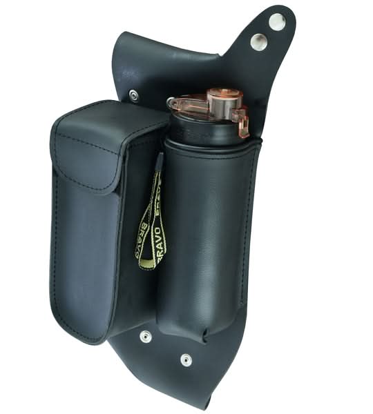 Crash Bar Bag Left Side Leather Motorcycle Highway Bar