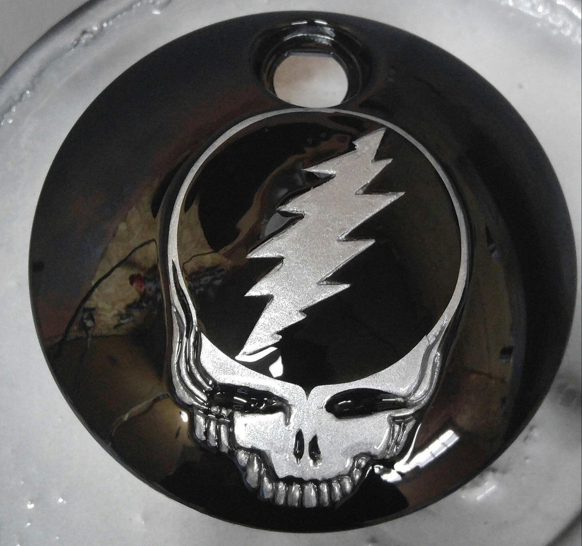 Grateful dead Harley fuel door