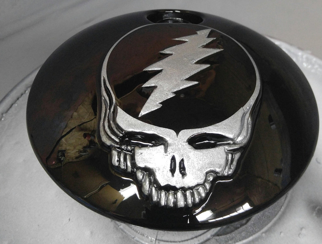 Grateful dead Harley fuel door