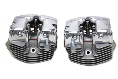 Cylinder Head Set with Chrome Rocker Box Harley Engine Build