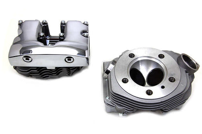 Cylinder Head Set with Chrome Rocker Box Harley Engine Build