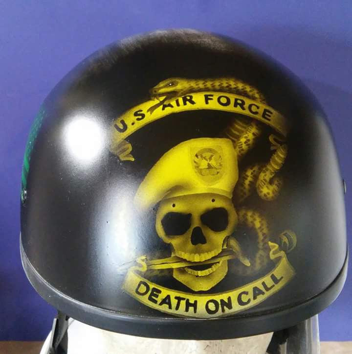 Harley Air Force themed helmet