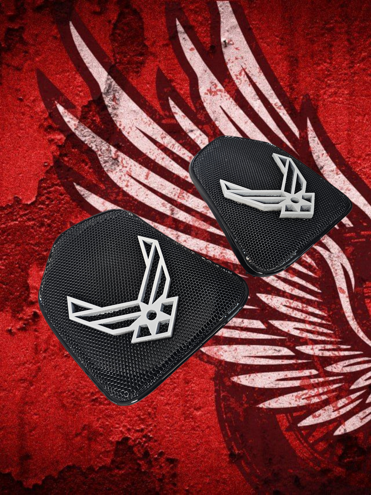 19 to 25+ Indian Challenger Air Force themed inner speaker grills set
