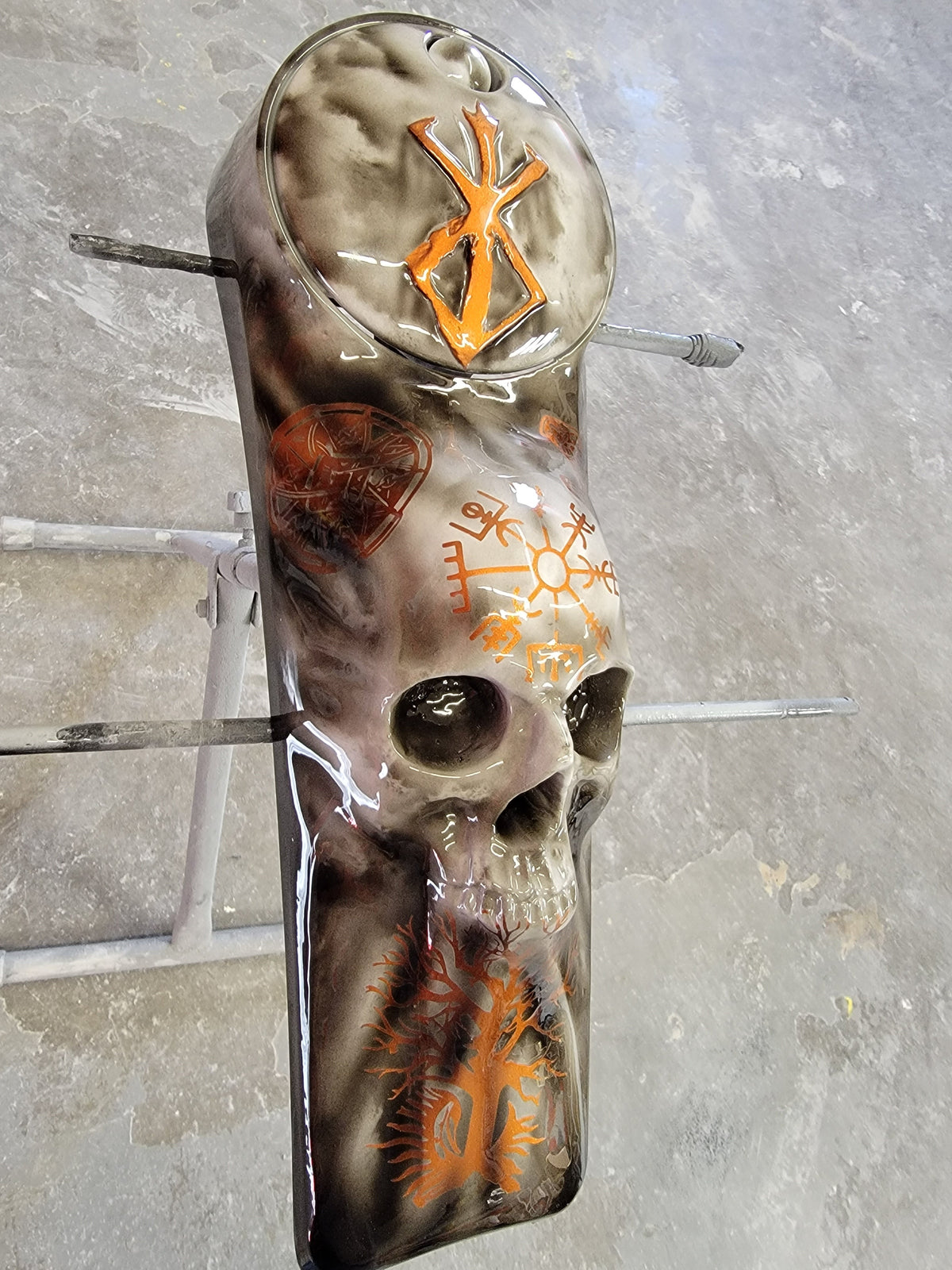 Harley Davidson 3D birth of berserker themed console