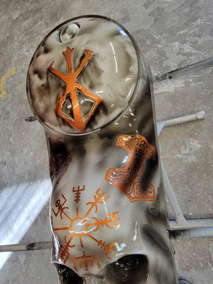 Harley Davidson 3D birth of berserker themed console