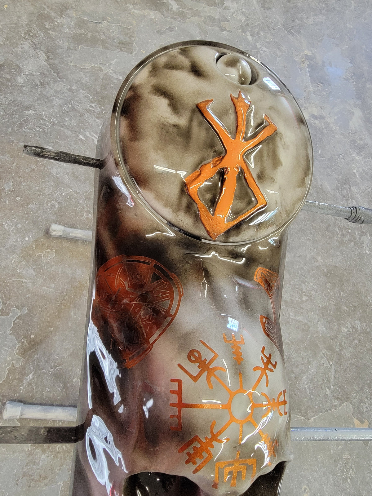 Harley Davidson 3D birth of berserker themed console