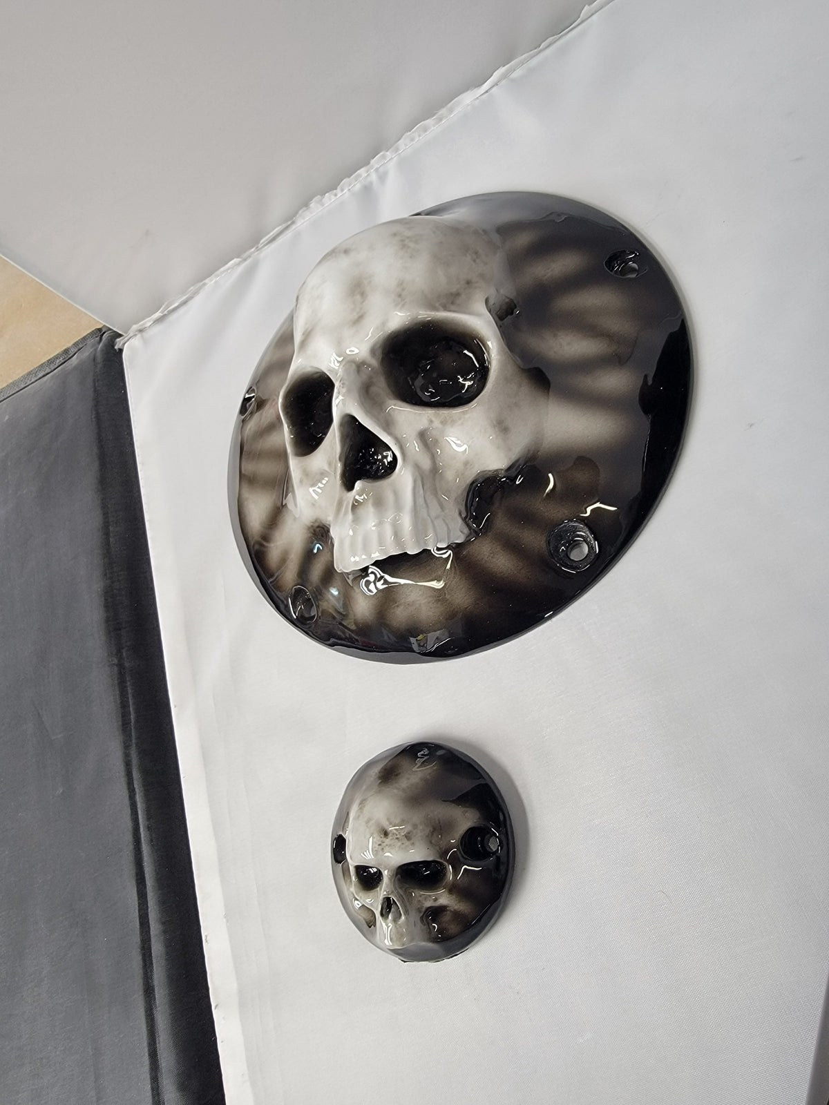 3D Ancient Skull derby cover
