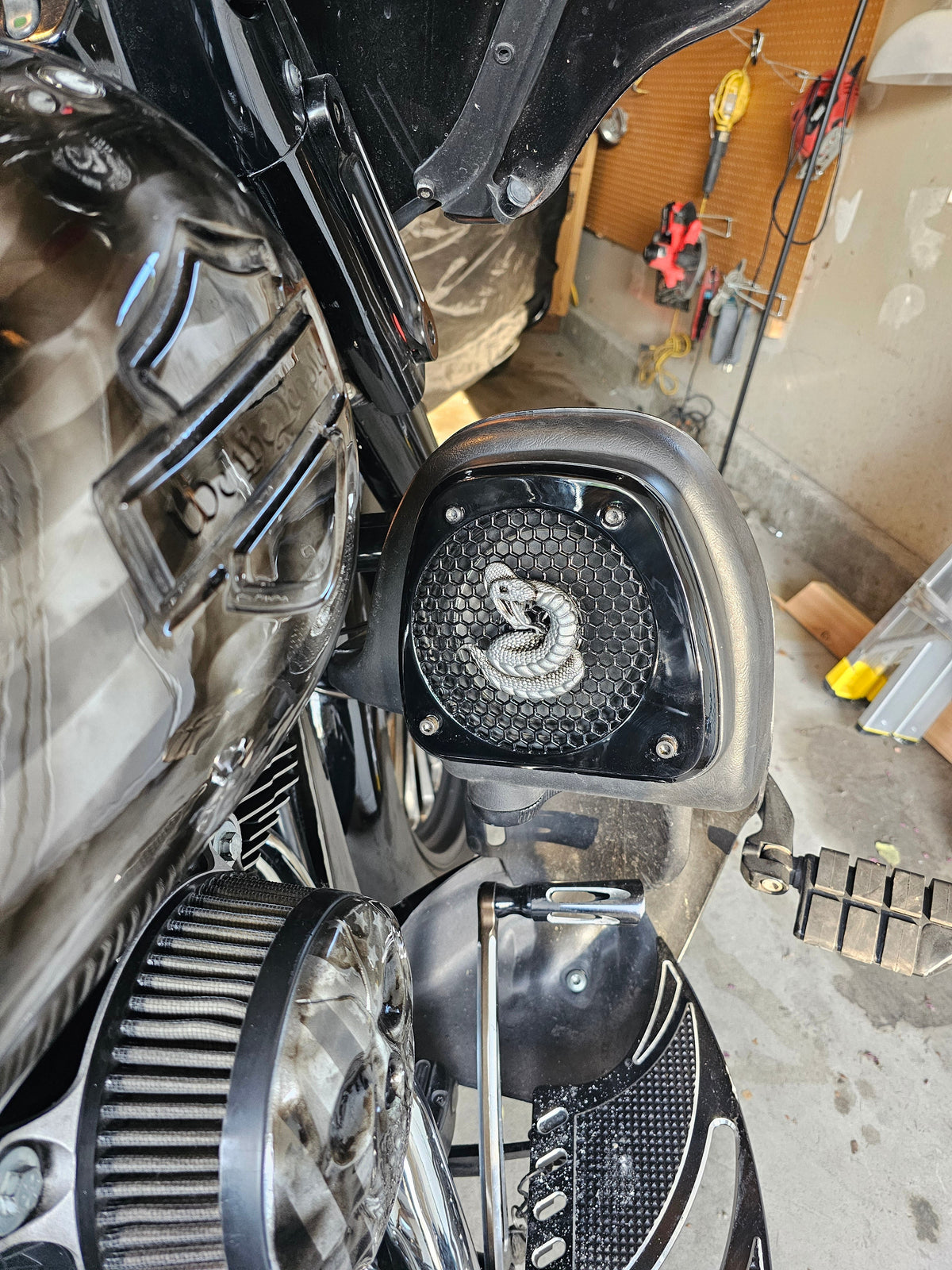 Boom Audio lower pods grills snake theme