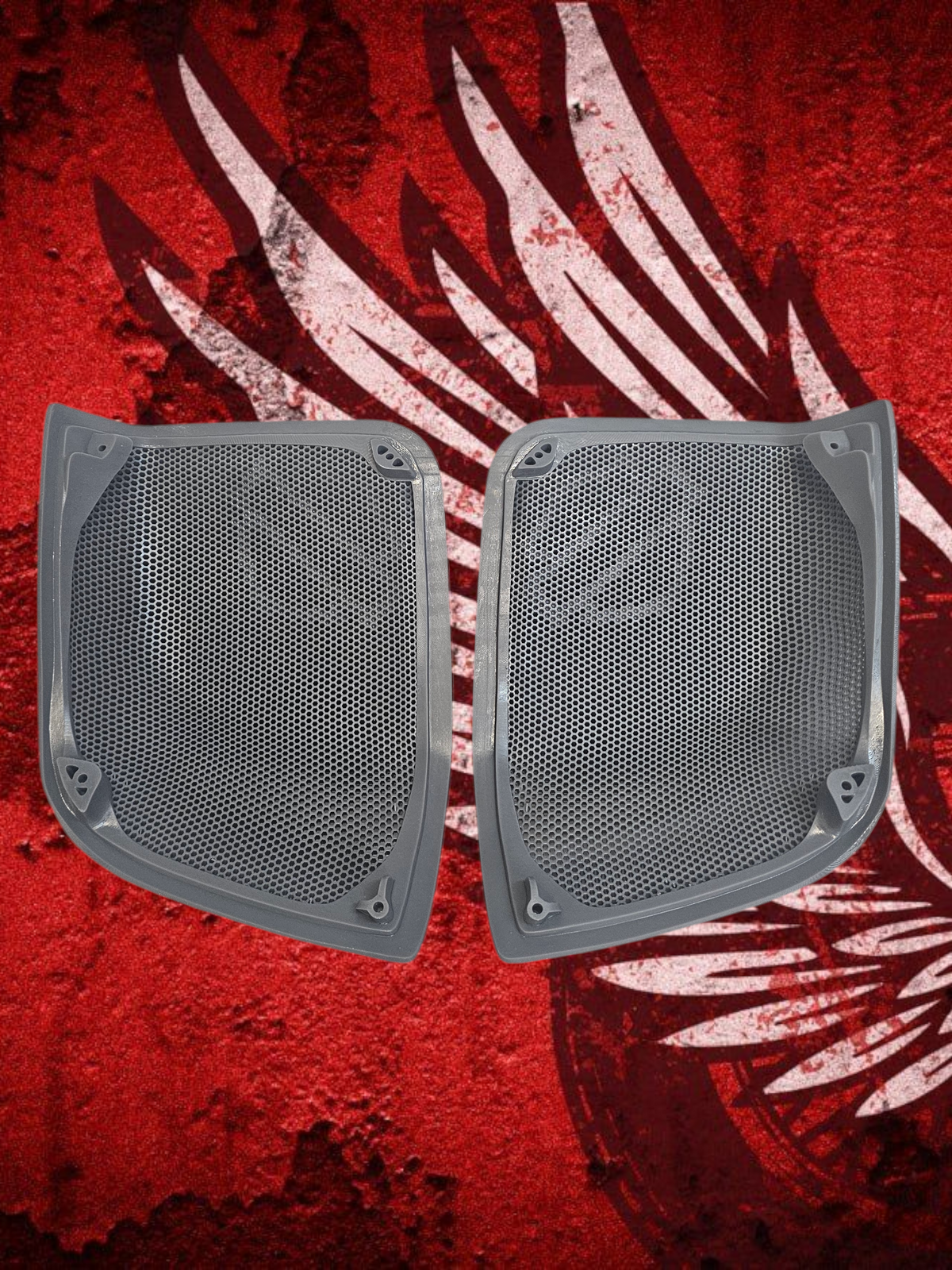 14-23 (Rockford) Harley Davidson bag lid Speaker Grill Cover USMC
