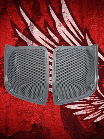 14-23 (Rockford) Harley Davidson bag lid Speaker Grill Cover USMC