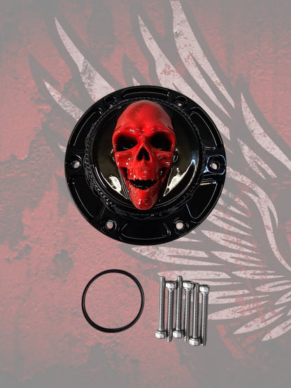 23.5+ screaming skull themed fuel cap assembly