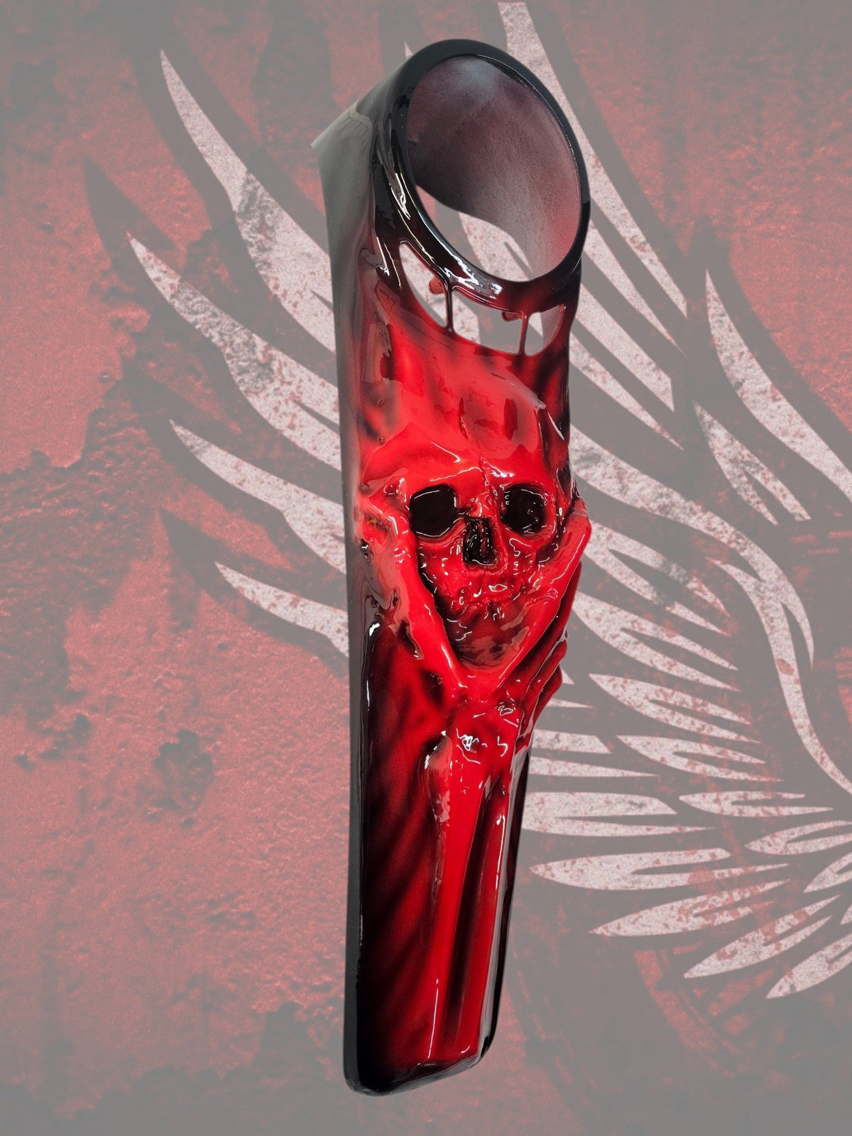 Harley Davidson softail console with 3D skull theme