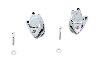 Chrome 1-Piston Front Brake Caliper Set Right &amp; Left for Harley-Davidson