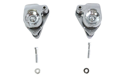 Chrome 1-Piston Front Brake Caliper Set Right &amp; Left for Harley-Davidson