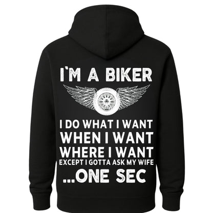 Quotes Biker Hoodie