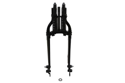 Black 18" Offset Spring Fork Assembly Harley Custom Chopper