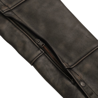 Unisex Insulated Motorcycle Chaps 4 Pockets Stretch Thigh