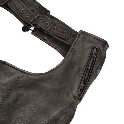 Unisex Insulated Motorcycle Chaps 4 Pockets Stretch Thigh