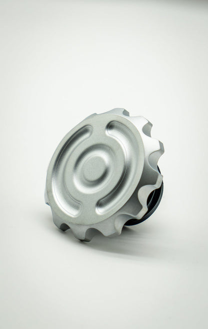 Swirl 12 Point Vented Aluminum Gas Cap Screw-In for Harley-Davidson