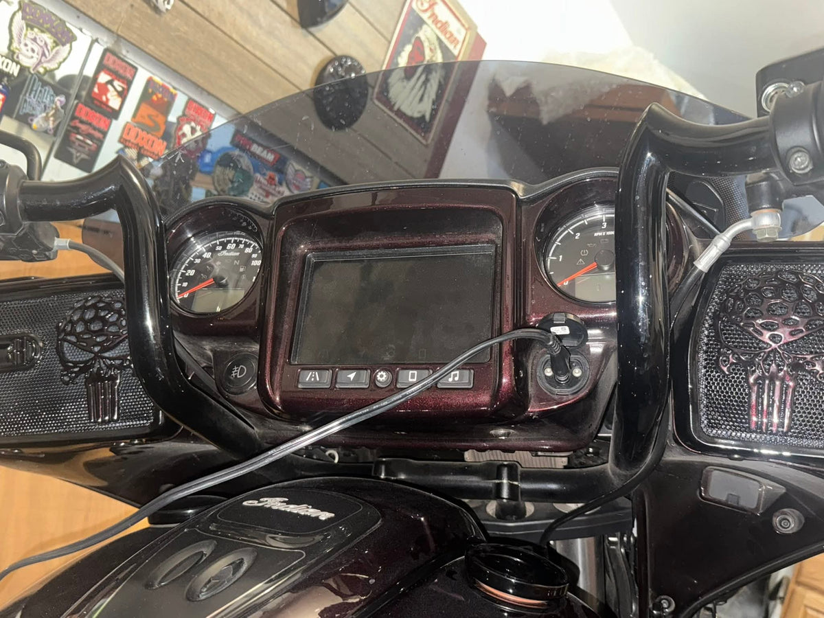 18 to 26+ Indian Chieftain webbed punisher inner speaker grills set