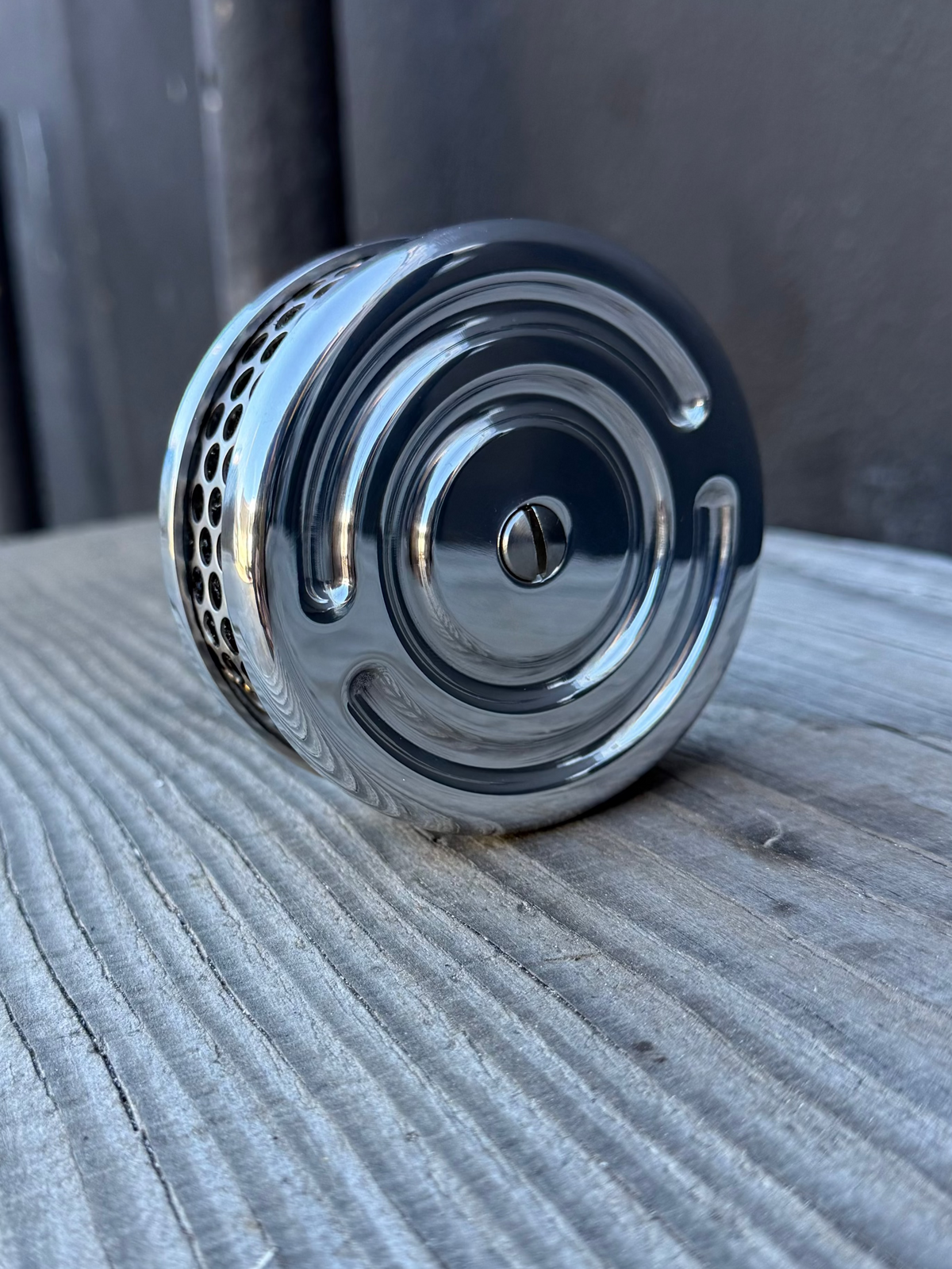 Swirl 4" Air Cleaner for S&amp;S and CV Carb Harley Custom